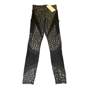 NWT Fabletics Women's High Waisted Ultracool Mesh‎ Pockets Leggings Cheetah XS